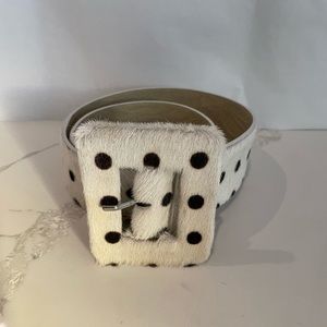 Fabulous Alice & Olivia hair on hide statement belt!